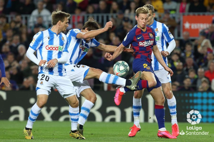  Monreal y Le Normand, en el Barça-Real Sociedad.