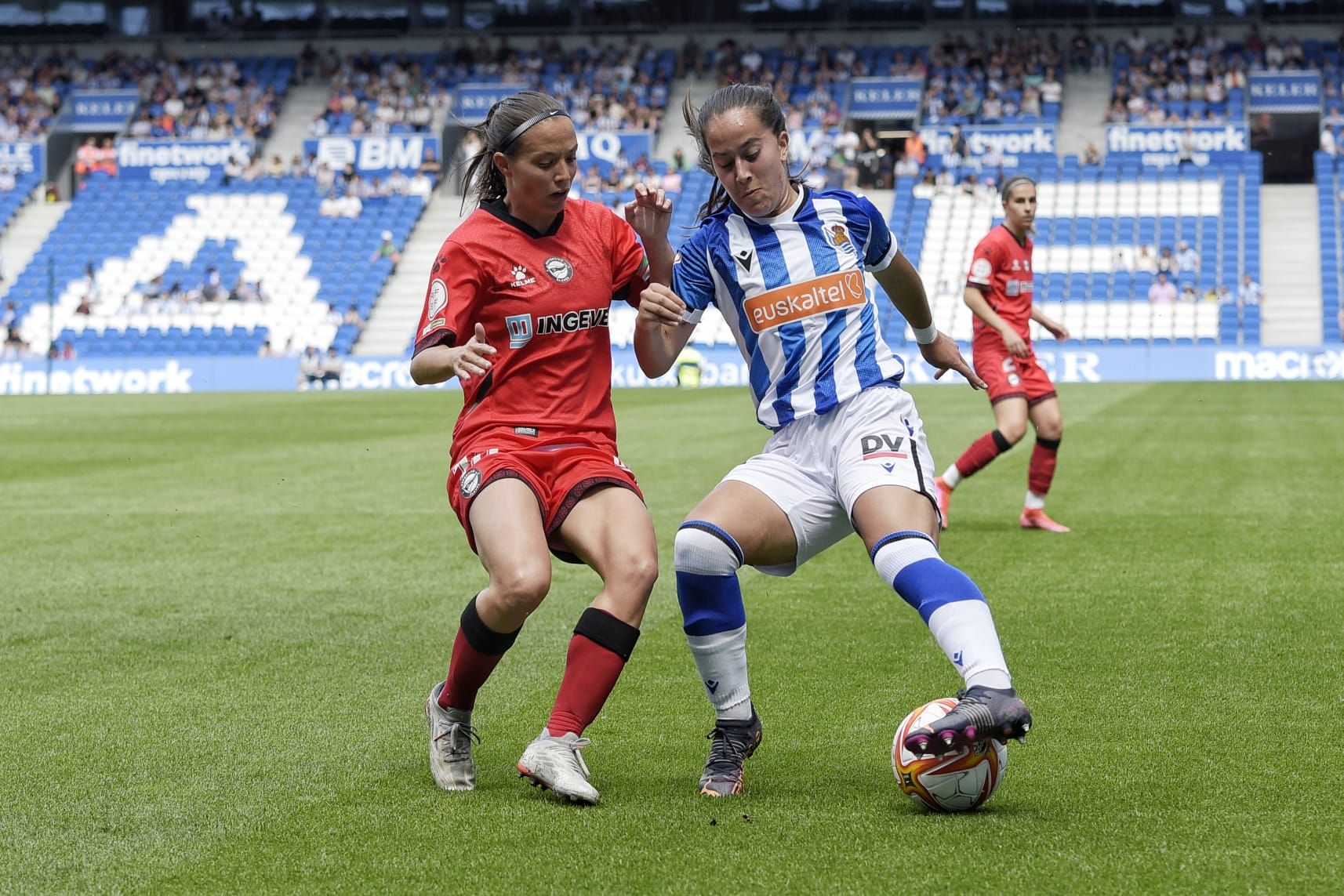  Nuria Rábano, en el Real Sociedad-Alavés.