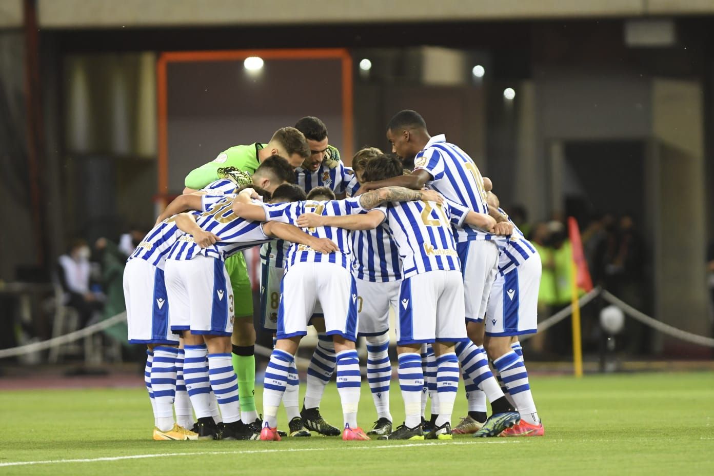 Once de la Real en la final de Copa ante el Athletic.