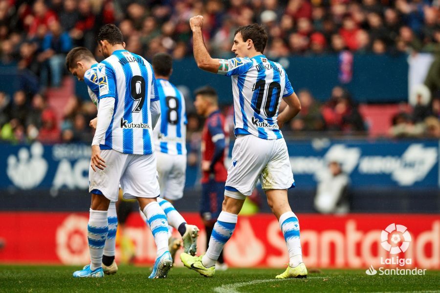  Mikel Oyarzabal fue el autor del 0-1 de la Real Sociedad en El Sadar.