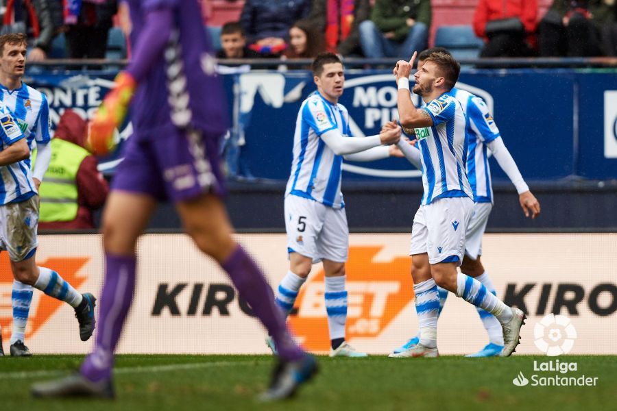  Portu anotó el 0-2 para la Real en la primera parte del partido disputado en El Sadar.