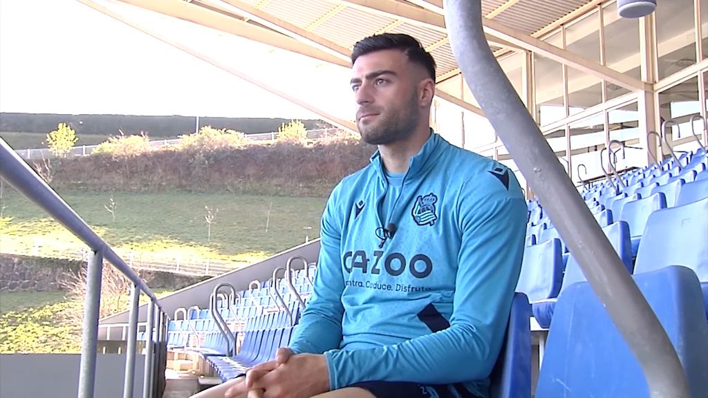  Diego Rico, durante la entrevista con ElDesmarque Gipuzkoa.