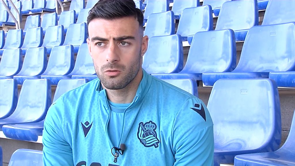 Diego Rico, durante la entrevista con ElDesmarque Gipuzkoa.