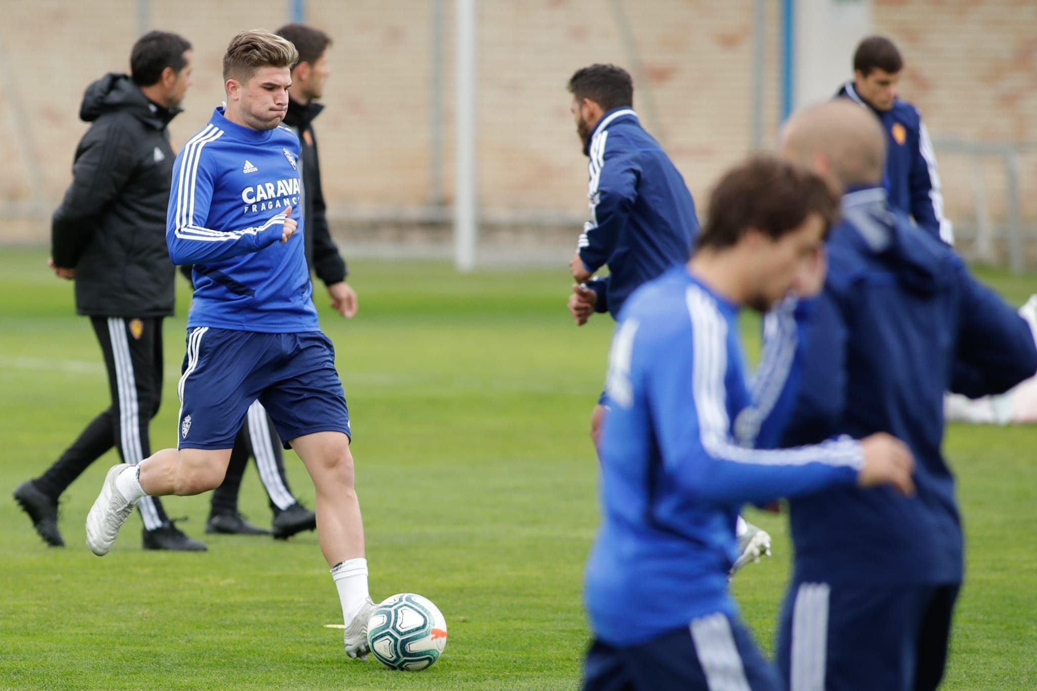  Raúl Guti entrenando en la Ciudad Deportiva.