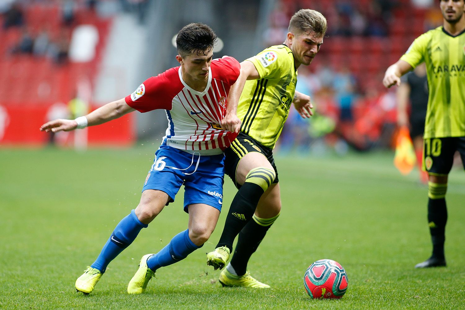  Manu García, durante el Real Sporting VS Real Zaragoza.