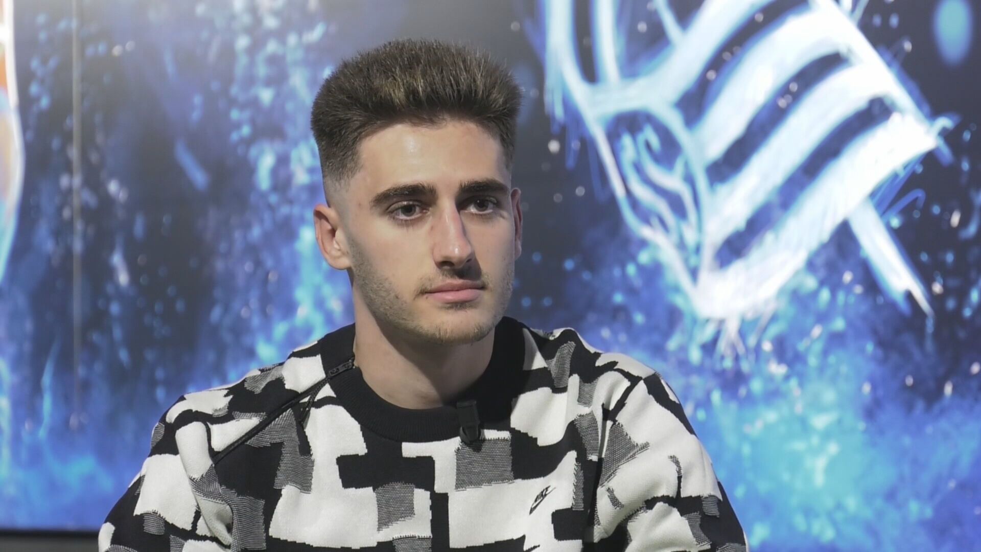 Robert Navarro, durante la entrevista con ElDesmarque Gipuzkoa