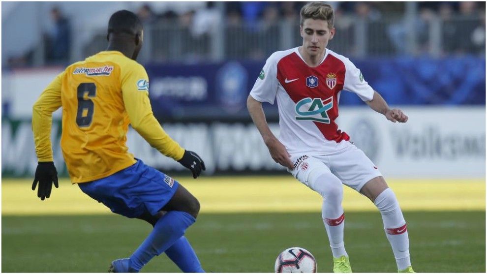 Robert Navarro, en un partido con el Mónaco.