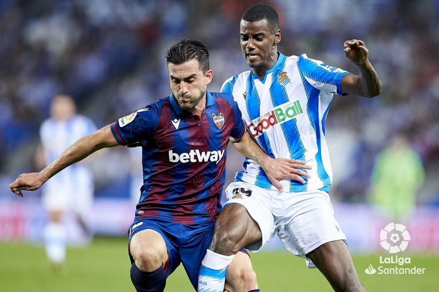 Alexander Isak en el duelo del miércoles frente al Levante.