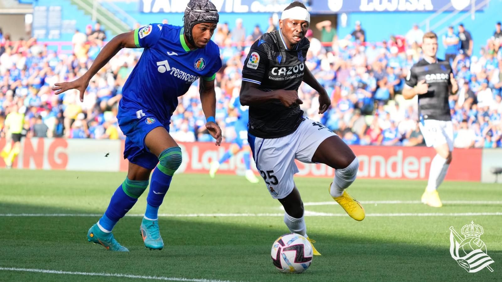  Sadiq, durante el Getafe-Real Sociedad.