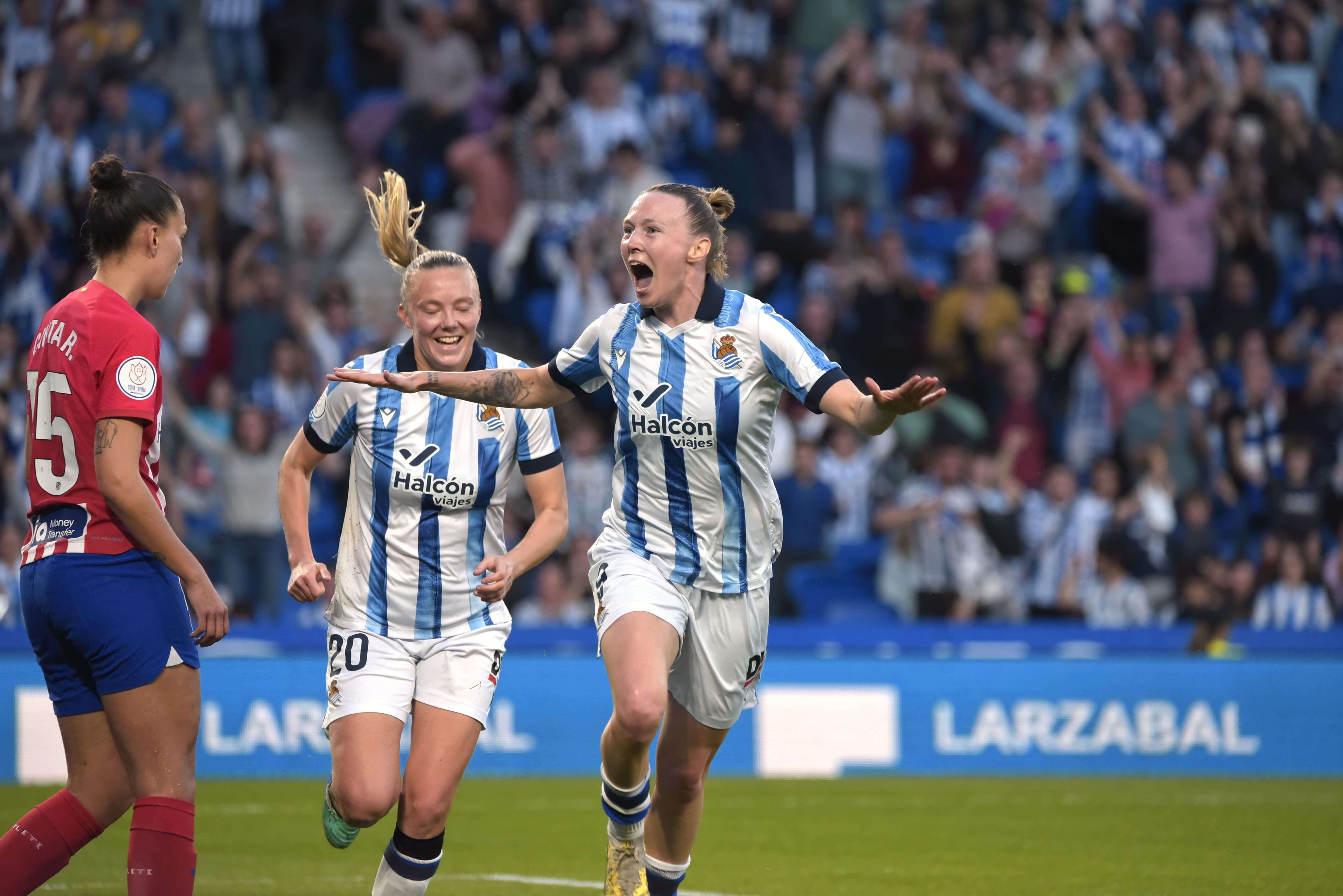 Sanni Franssi anotó el primer gol de la Real Sociedad.