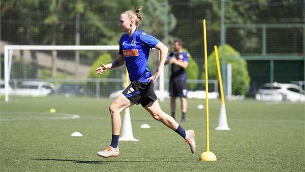 Sanni Franssi, en un entrenamiento en Zubieta.