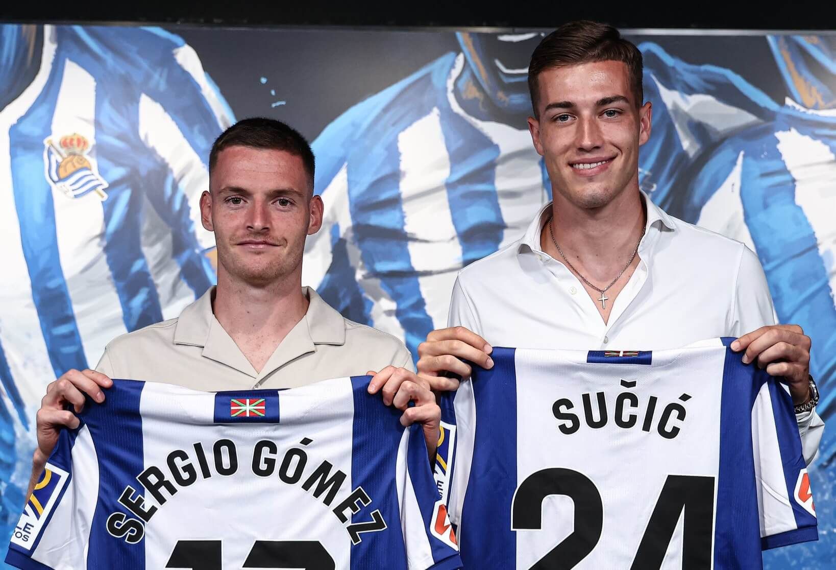  Sergio Gómez y Luka Sucic, dos fichajes de esta temporada.
