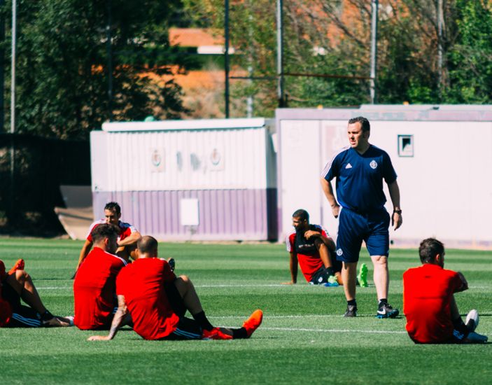  Sergio González, en una de las primeras sesiones de la presente pretemporada.