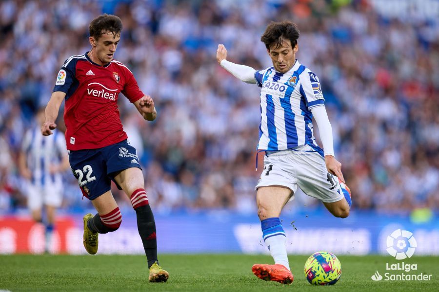 David Silva, en el Real Sociedad-Osasuna de la primera vuelta.