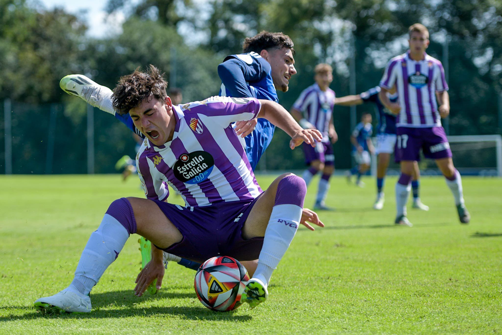 Koke se queja tras recibir una falta.