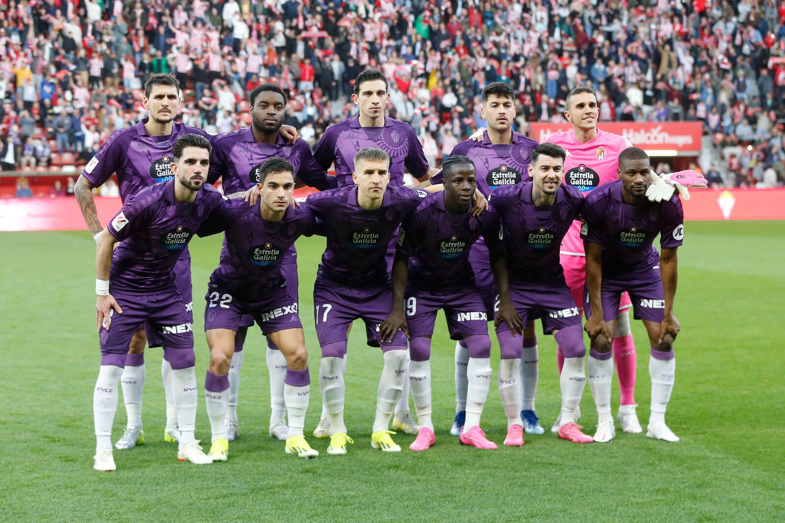  Once inicial del Real Valladolid en El Molinón.