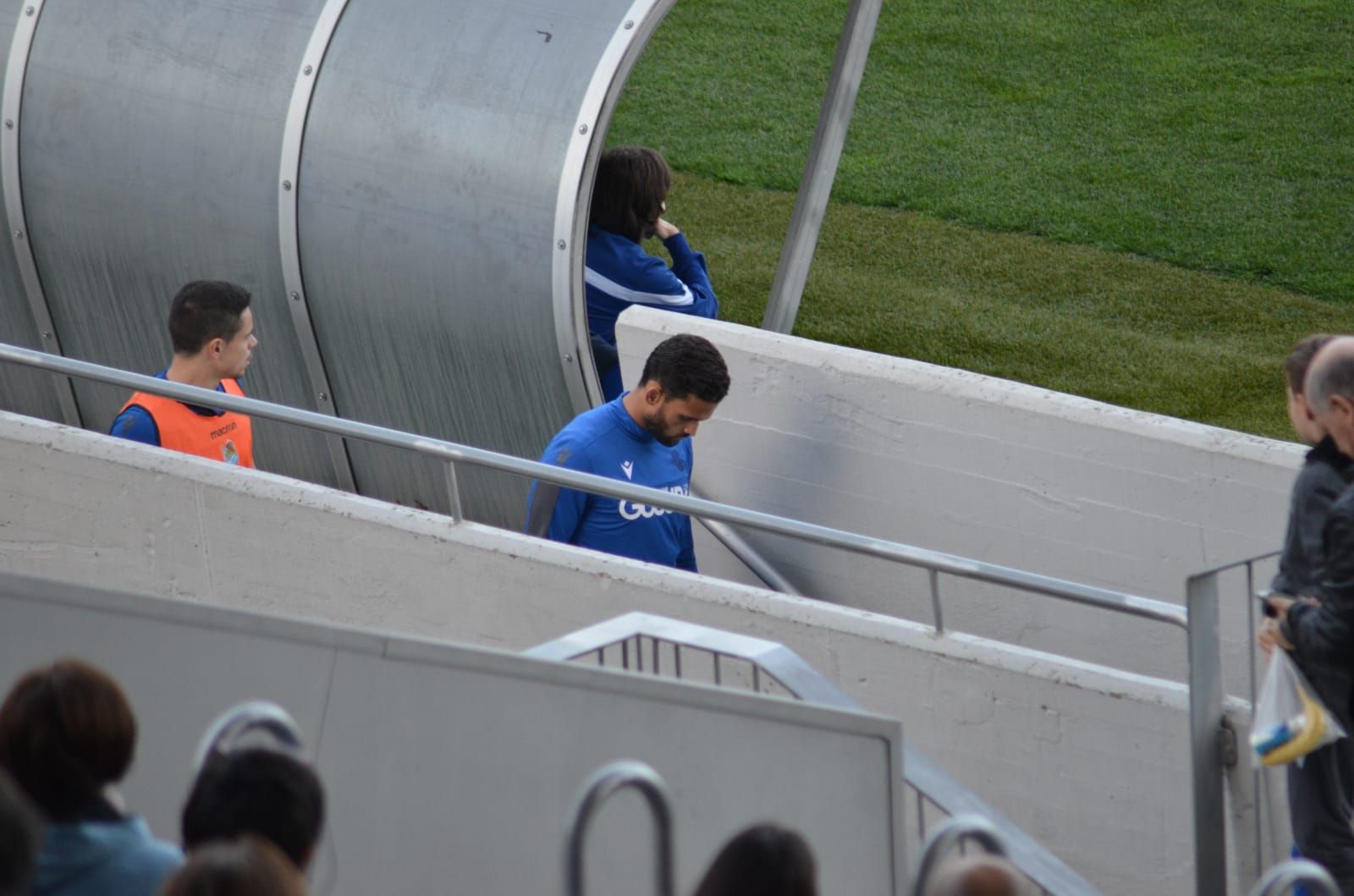 Willian José, en el entrenamiento en Zubieta de este sábado.