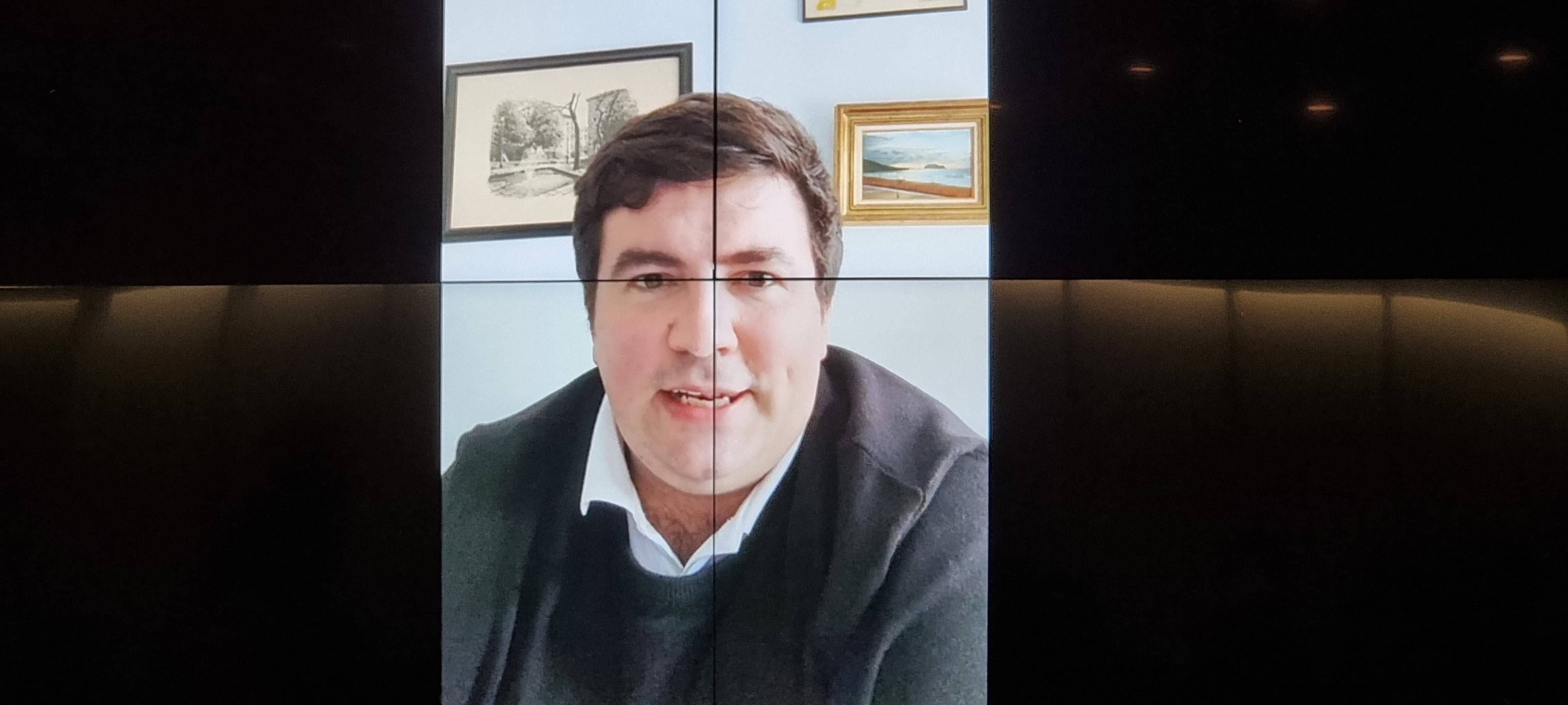 Xabier Larrañaga, encargado de narrar los partidos de la Real a través de Escoita.