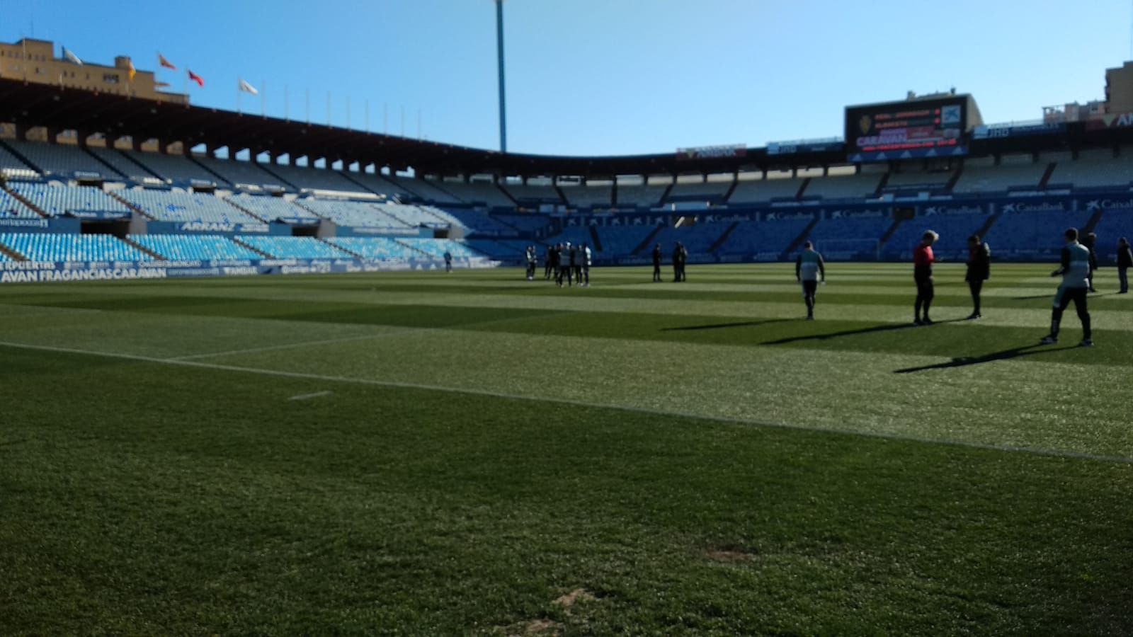  La Romareda en la previa del Real Zaragoza-Albacete.