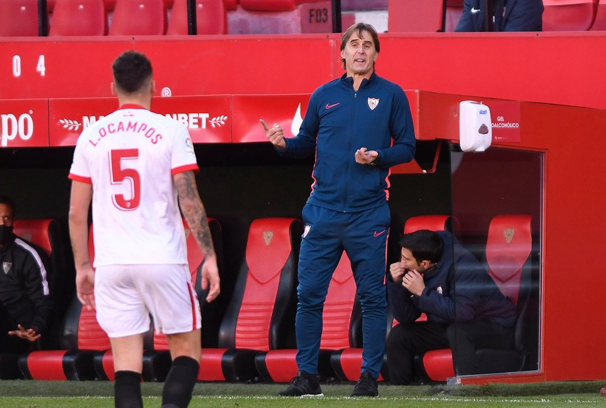  Lopetegui durante el Sevilla-Real Madrid.