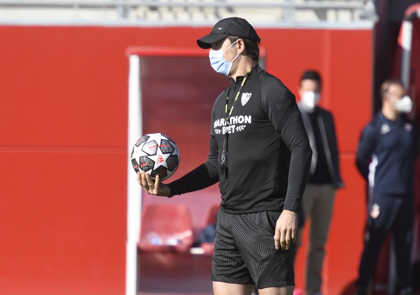 Julen Lopetegui, en el entrenamiento de este martes.
