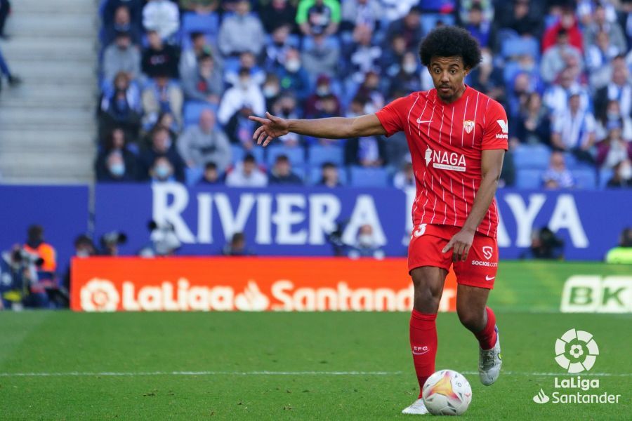  Koundé, en el Espanyol-Sevilla.