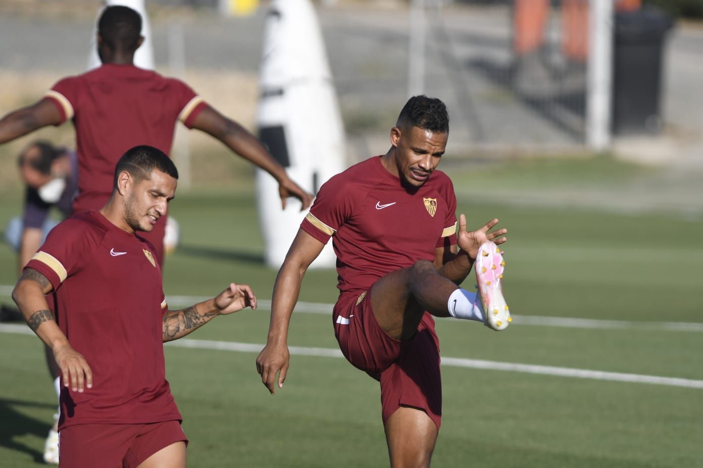  Fernando, en un entrenamiento del Sevilla.