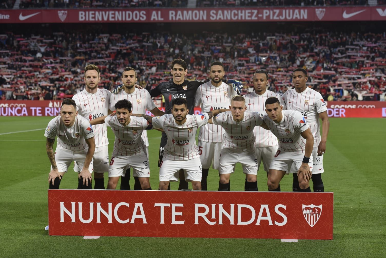 El once del Sevilla ante el Granada.