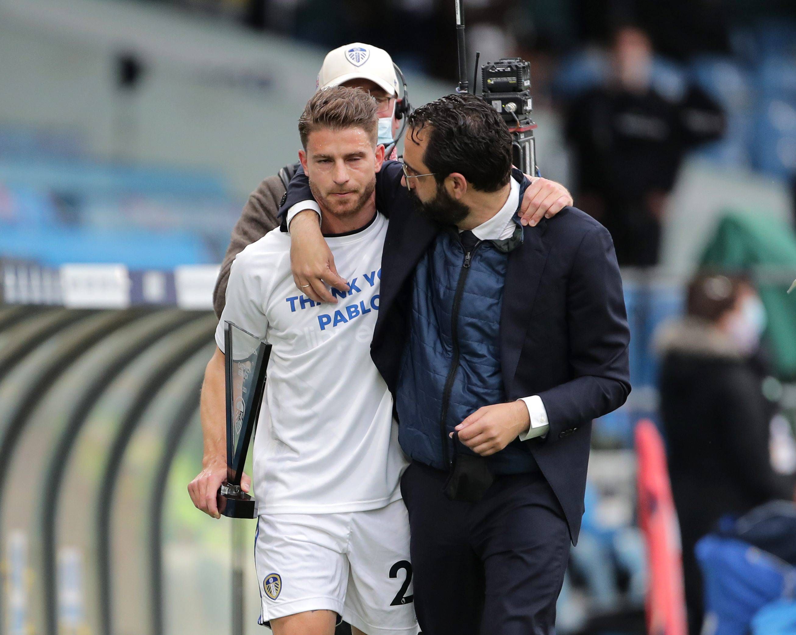 Víctor Orta, durante su etapa en el Leeds.