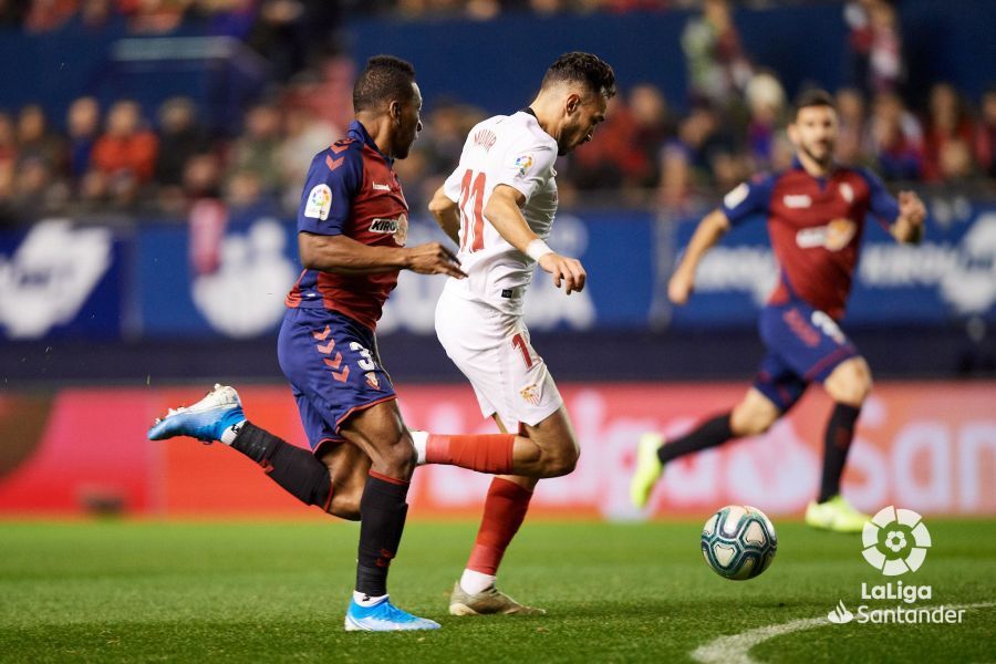  Munir, en la jugada de su gol.