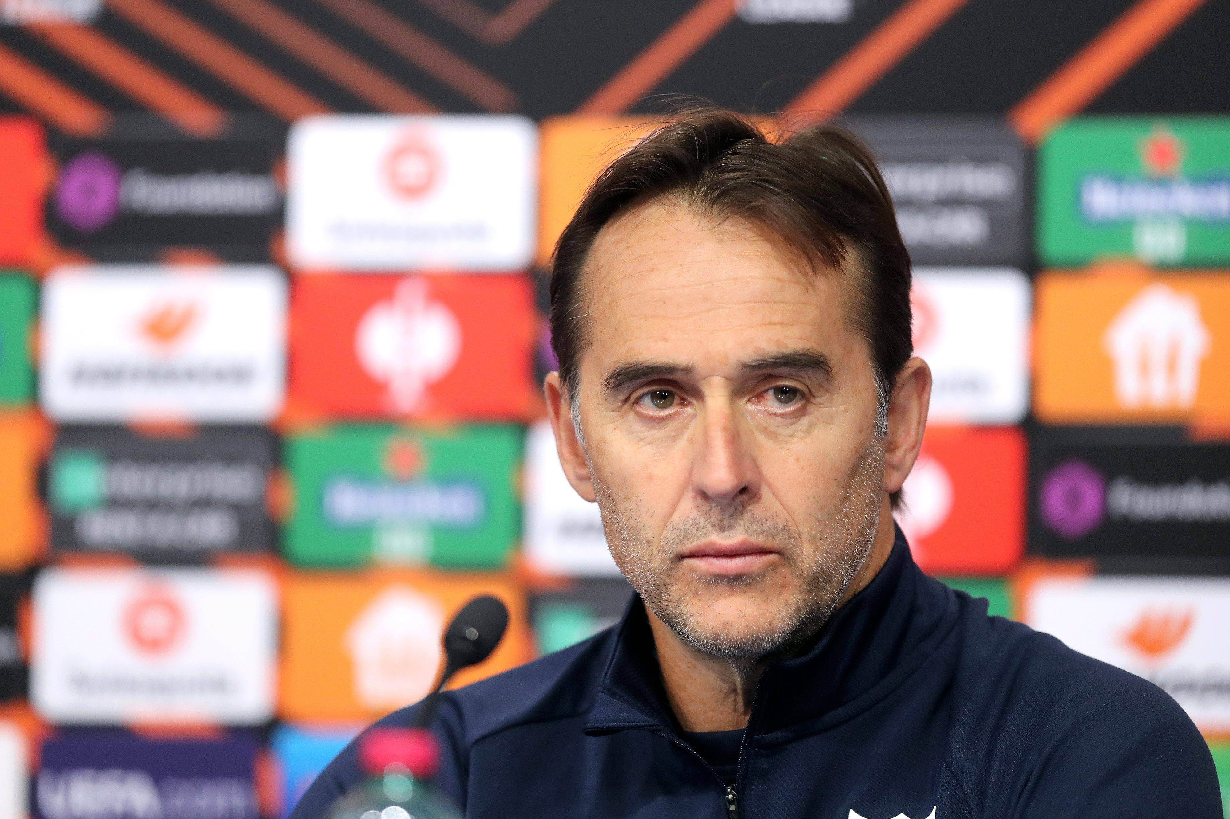  Lopetegui, en rueda de prensa.