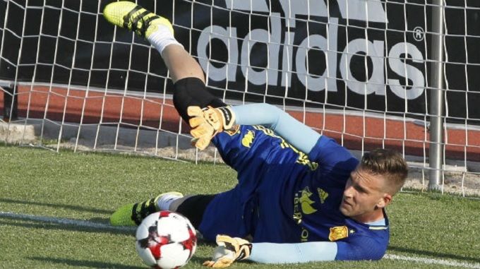  Adrián San Miguel en la selección española.