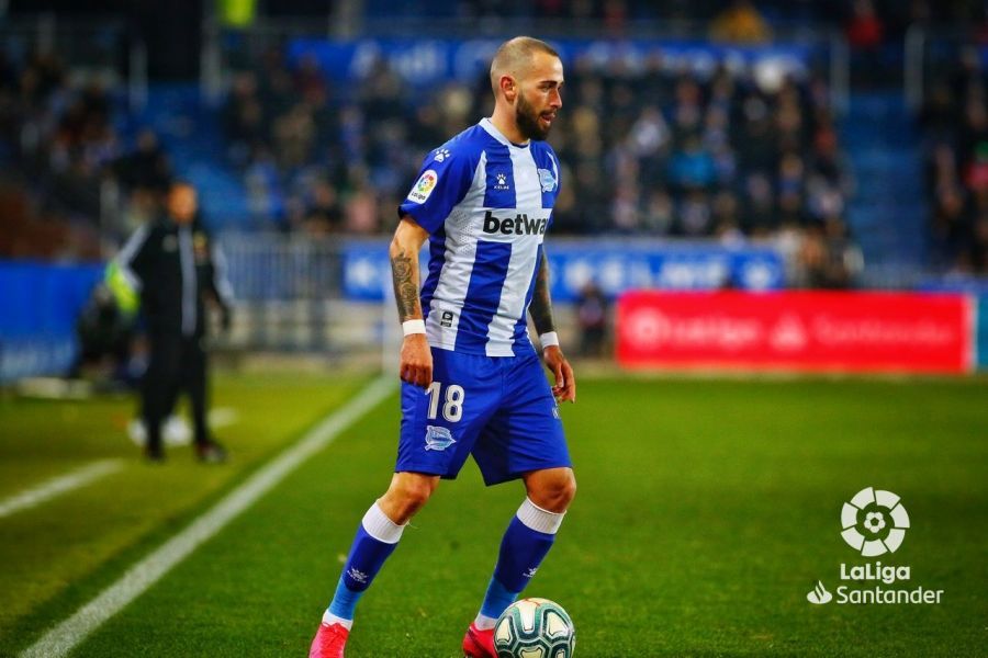  Aleix Vidal, en el Alavés-Éibar.