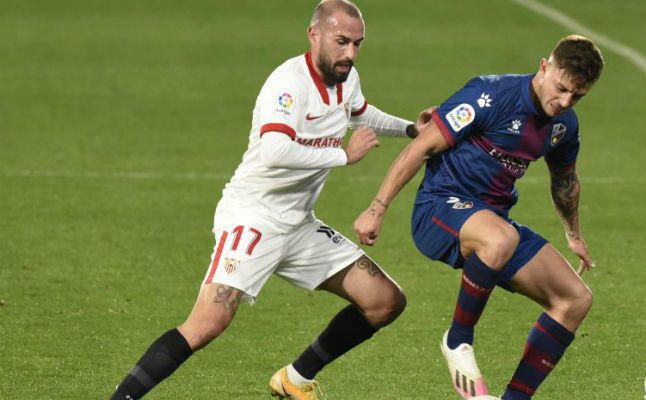  Aleix Vidal, en el Huesca-Sevilla.