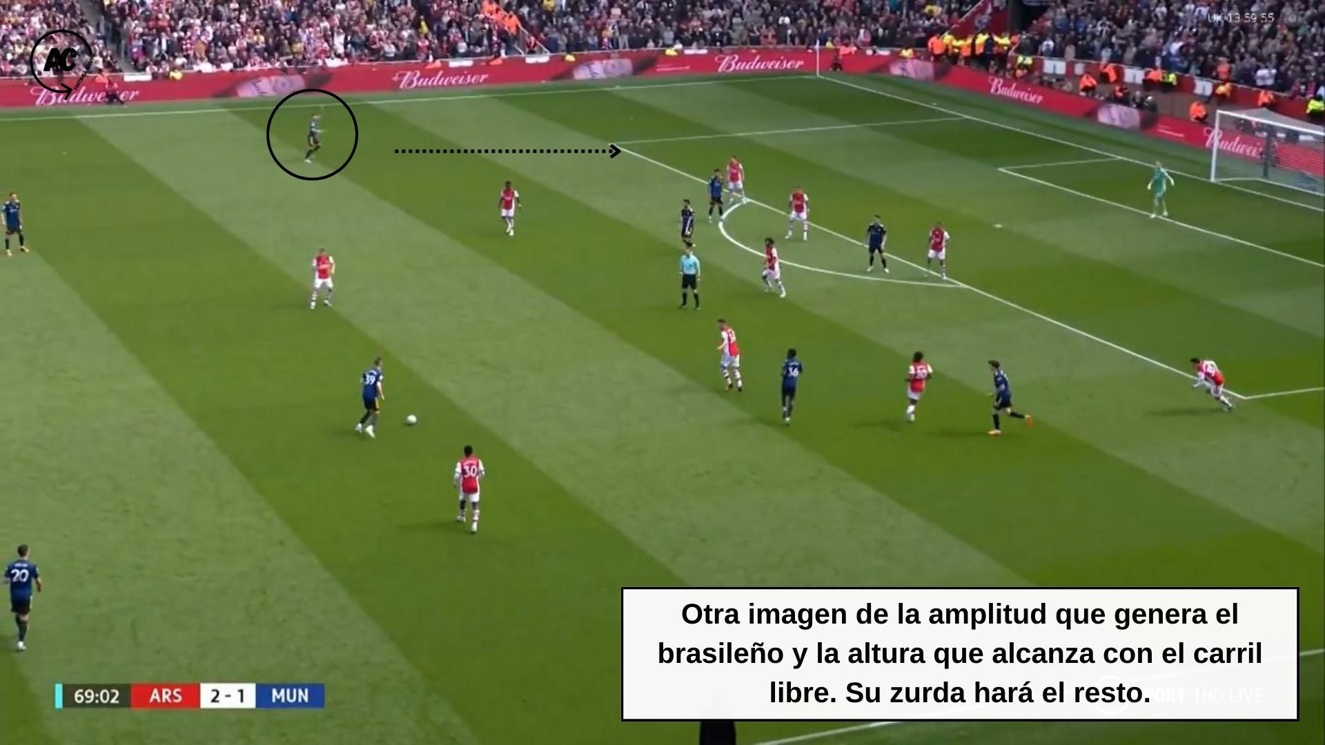  Telles ofrece una profundidad importante a su equipo por el costado izquierdo.