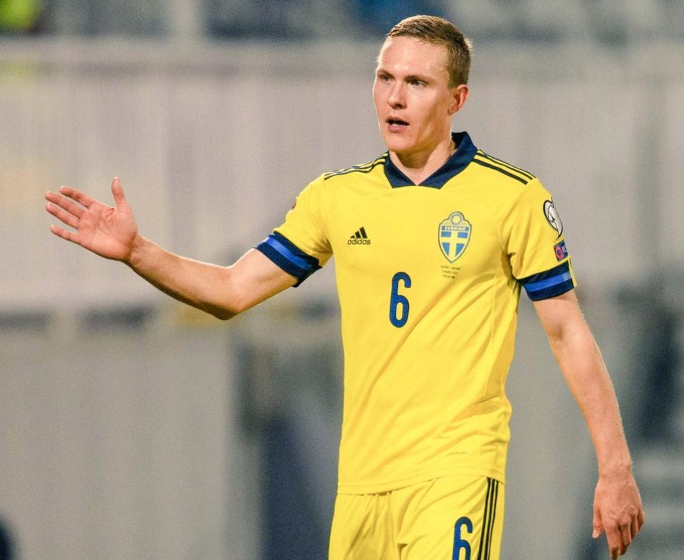 Augustinsson, en un partido con Suecia.
