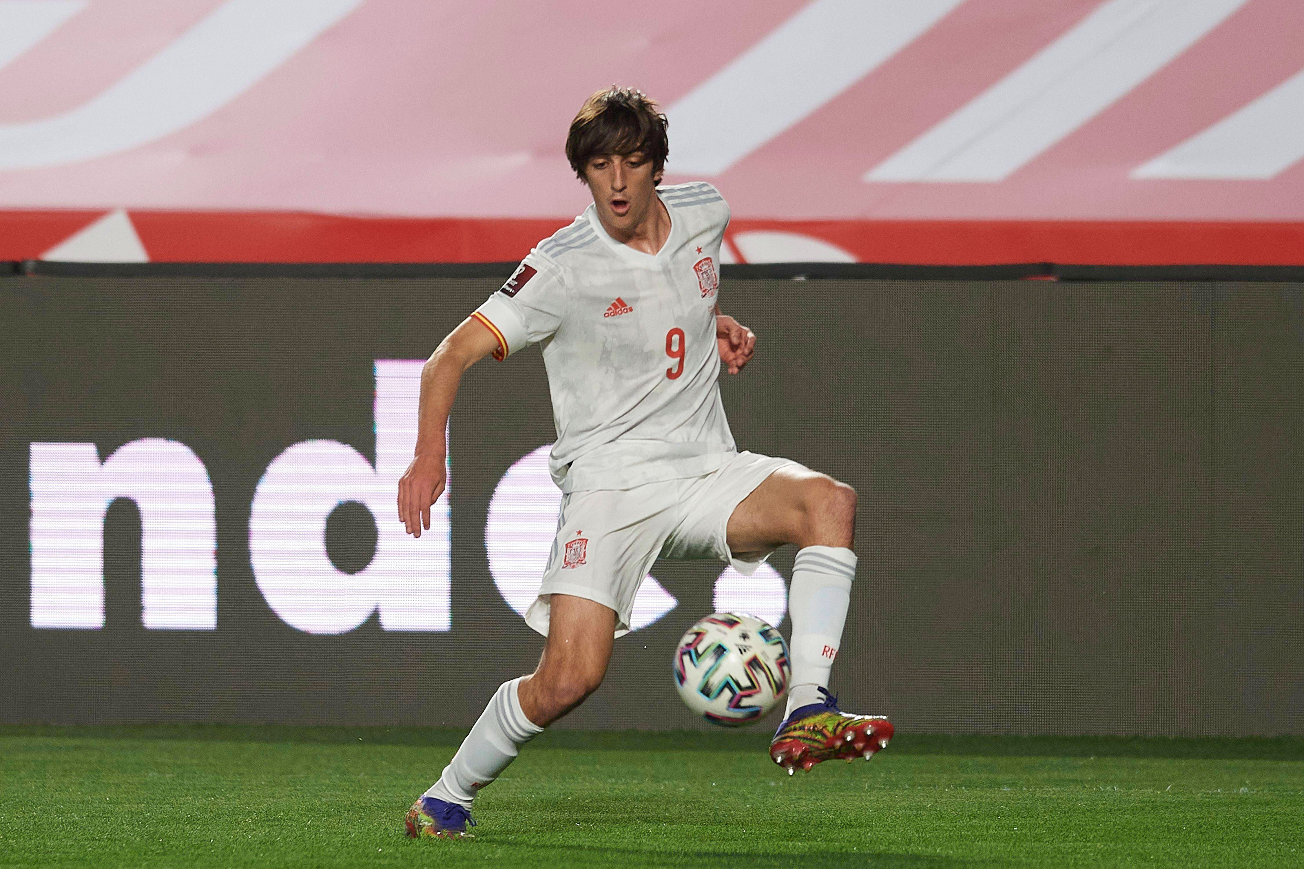 Bryan Gil, en su debut con España.