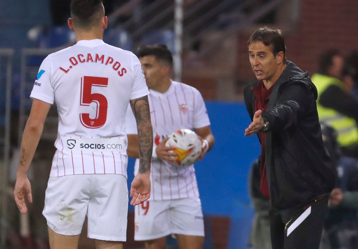  Lopetegui, en el Alavés-Sevilla.