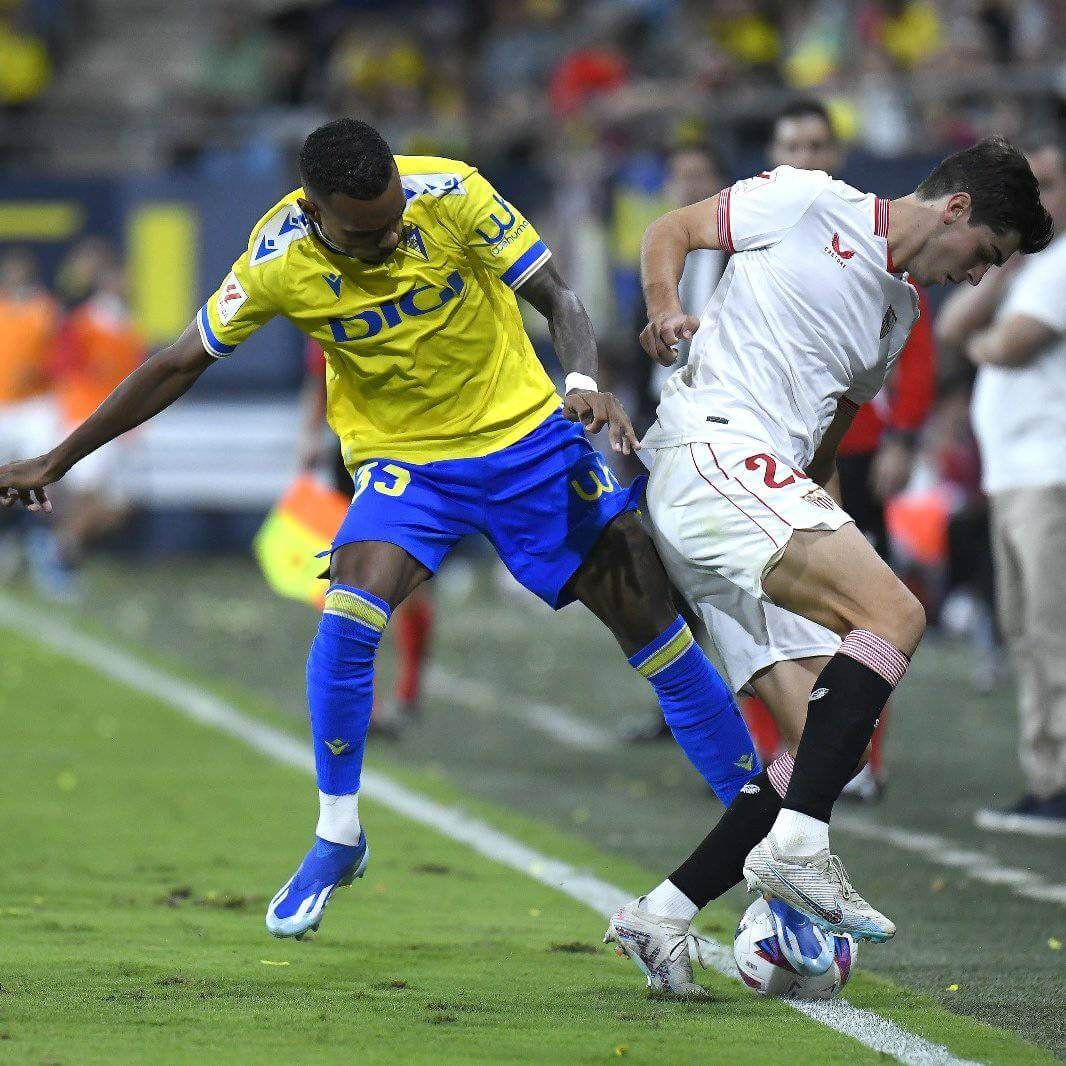 Imagen del Cádiz-Sevilla de la primera vuelta.