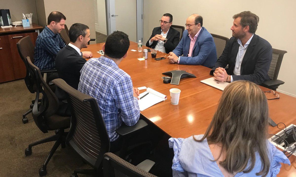  José Castro, en las oficinas de LaLiga en Nueva York.