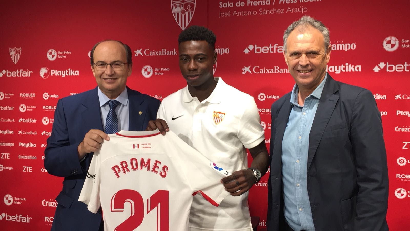  Castro y Caparrós en la presentación de Promes.