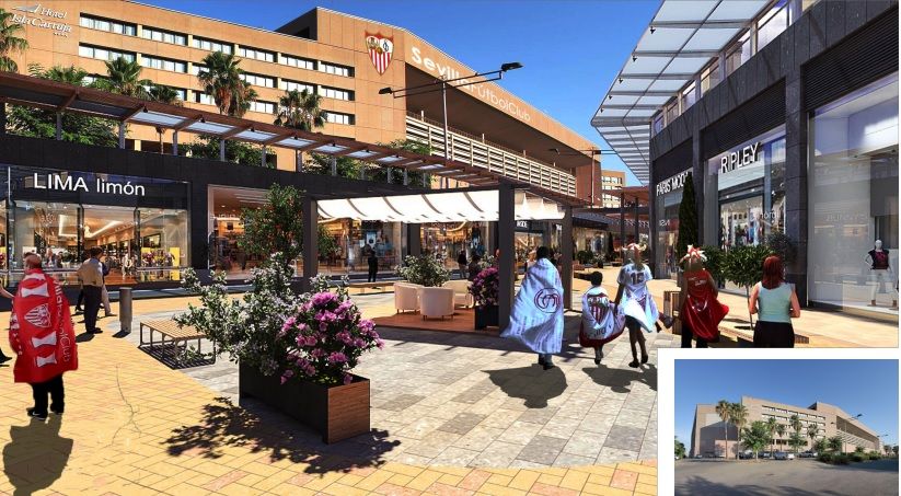  Centro comercial del estadio.