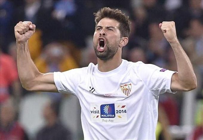  Coke Andújar en su etapa en el Sevilla.