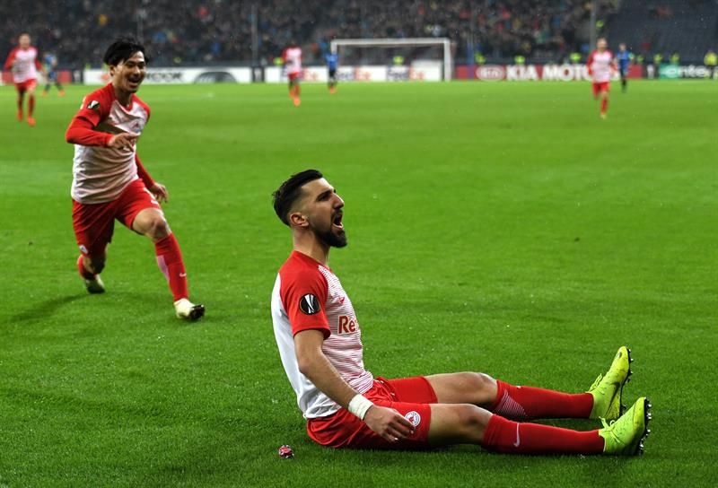  Dabbur celebra su gol al Brujas.