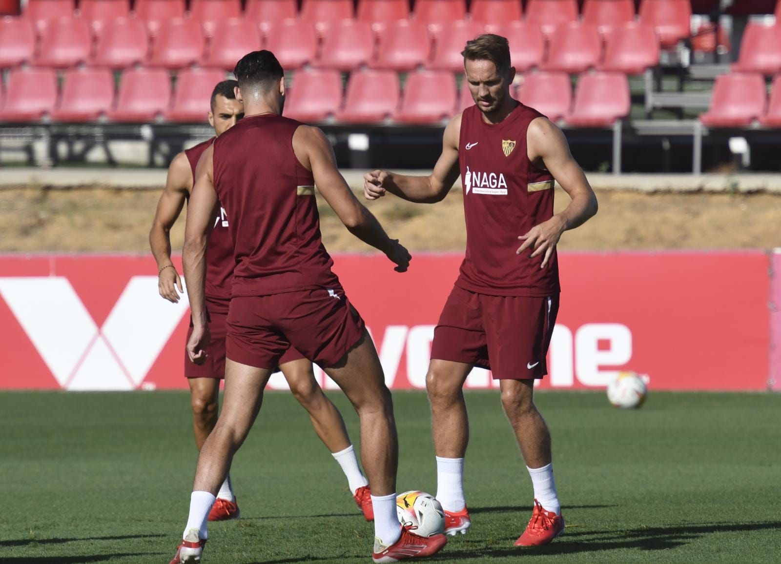  De Jong, en el entrenamiento.