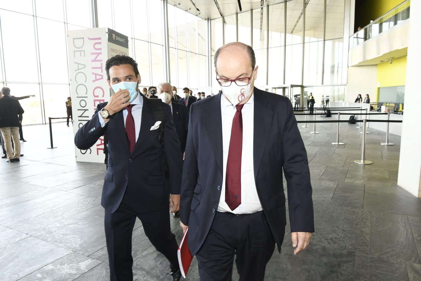  Del Nido JR y Castro en la Junta 2021.