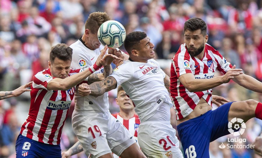  Diego Carlos, ante el Atlético.