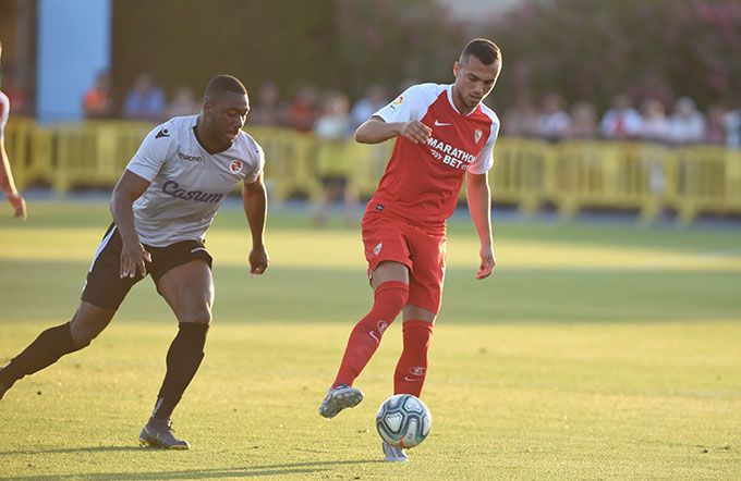  Joan Jordán, en un partido de la pretemporada.