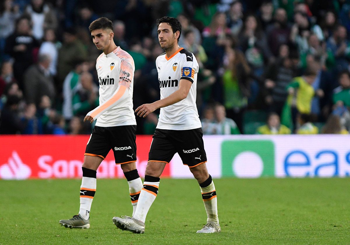  Dani Parejo en el Benito Villamarín.