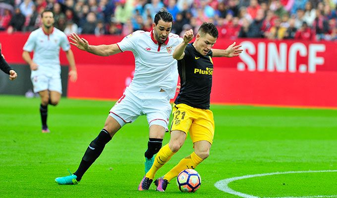 Kevin Gameiro, en su regreso al Sánchez-Pizjuán.